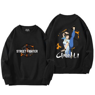 街头霸王6街霸6格斗steam游戏ps5周边圆领卫衣男女秋冬季加绒外套