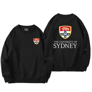 USYD悉尼大学圆领卫衣男女纪念品衣服周边校服休闲宽松百搭潮外套