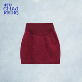 2025秋冬新款 洲升 羊绒拉毛 水洗羊绒短裙包臀半裙女士