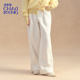 白色基础牛仔裤 洲升 CHAU.RISING25AW秋冬简约休闲阔腿裤 显瘦女士