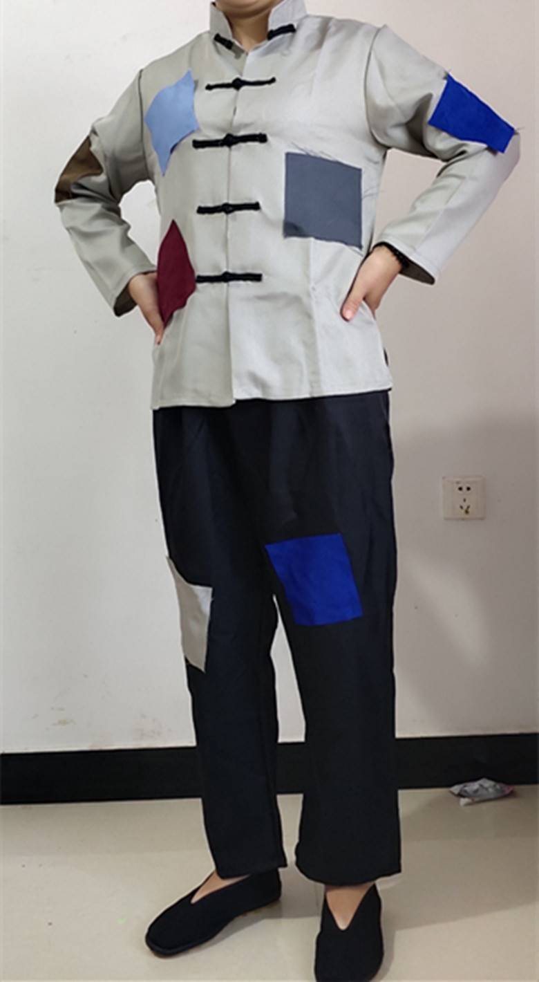破烂b古装搞笑中式乞丐衣服古代叫花子要饭衣服破烂补丁装.
