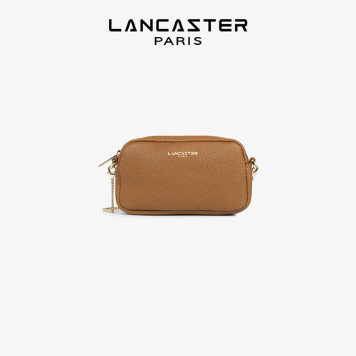 Lancaster兰卡斯特 Studio Mimi系列 纹理公牛皮链条斜挎单肩包