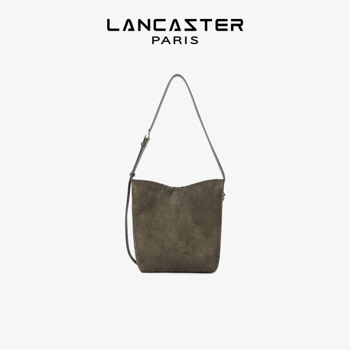 Lancaster兰卡斯特 Suède 麂皮系列 麂皮质感水桶包托特包 小号