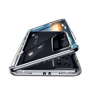适用于oppofindx5pro手机壳findx5双面玻璃透明磁吸卡扣新款防偷窥前后全包镜头0pp0防窥防摔金属保护套潮por