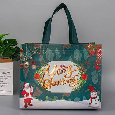 Gift Packaging Bag Large Capacity Folding Christmas Handbag