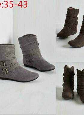 35-43 Size women's short cotton boot大码女士时尚短筒棉靴