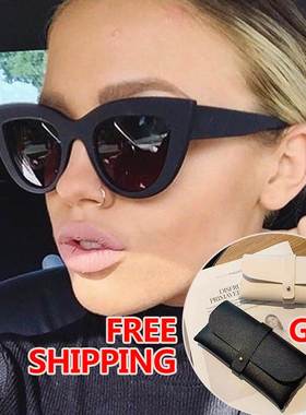 women Cat Eye Sunglasses fashion Sun glass复古墨镜猫眼太阳镜