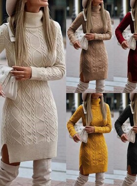 Long Sweater for women Pullover Knitted Fashion Sweaters毛衣