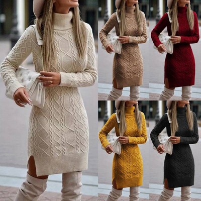 Long Sweater for women Pullover Knitted Fashion Sweaters毛衣