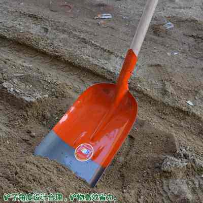 农用锰钢成人铁铲子铁锹 户外园艺工具种植铲子铁锨钢锹 大号铲子