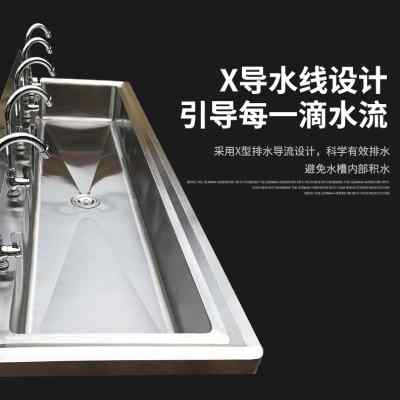 商用304不锈钢水槽单槽学校幼儿园食堂工厂定制洗碗洗手池带支架