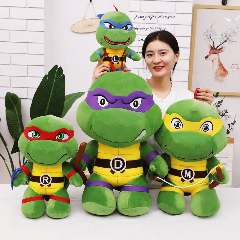 忍者神龟乌龟毛绒玩具公仔毛绒娃娃玩偶儿童生日礼物礼物图片