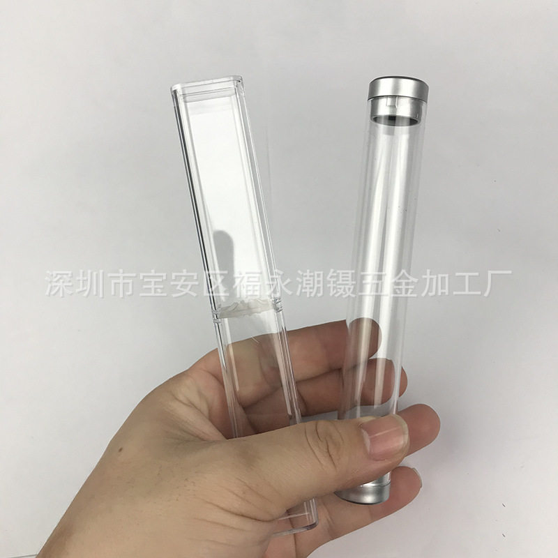 厂家直销嫁接睫毛开花镊子包装盒 圆筒方筒 金羽海豚夹直弯镊