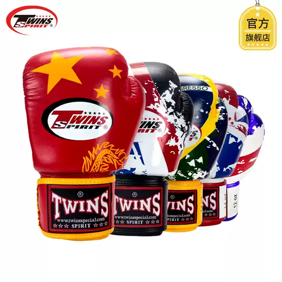 Thai Boxing Gloves Twins Spirit Boxing Gloves for Men and Women National Flag Sanda Fighting Muay Thai Sandbag Training