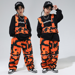 街舞儿童潮服秋冬男童嘻哈套装帅气童装演出服少儿hiphop街舞童服