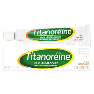 titanoreine法国版太宁栓痔疮膏20g孕妇复方角菜酸酯乳膏利多卡因