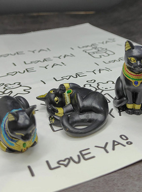 正版epoch埃及猫神扭蛋第二弹可爱招财猫摆件日本潮玩盒蛋芭丝特