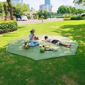 便携式 超大地席牛津布防水防潮耐磨多 设计户外露营帐篷八角地垫