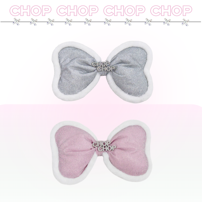 CHOP CHOP 26雪季 【蝴蝶结】 银丝蝴蝶结滑雪头盔装饰