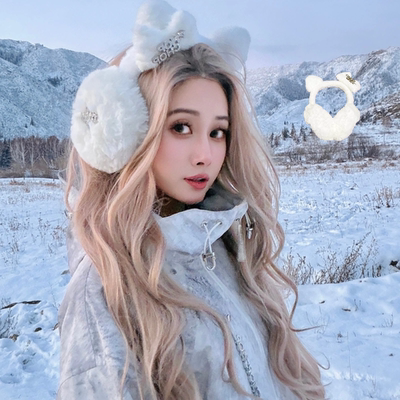 CHOP CHOP26限量新品【雪域精灵】毛毛护耳 钻标护耳耳罩
