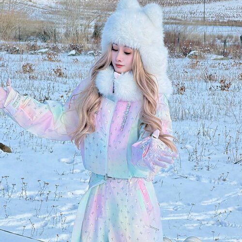 CHOPCHOP26新品 【梦幻独角兽】亮片系列3L滑雪服全压胶加绒保暖
