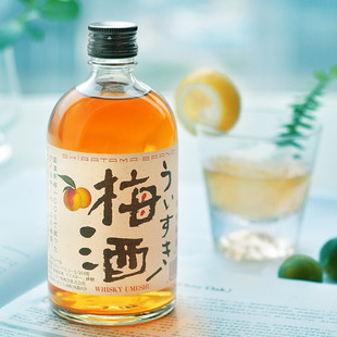 日本进口明石白玉威士忌青梅子酒500ml果酒女士低度微醺甜酒洋酒