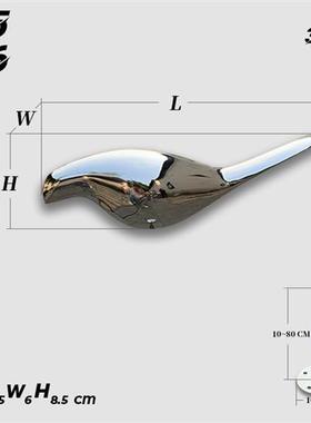 不锈钢鸽子雕塑景观草坪创意抽象饰品庭院花园镜面小鸟落地摆件