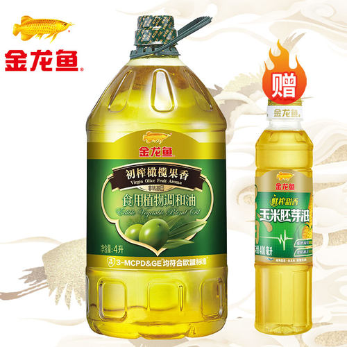 橄榄食用调和油4L赠400ml小油