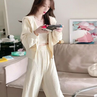 运动套装女秋季学生韩版宽松显瘦时尚洋气小香风卫衣休闲两件套潮