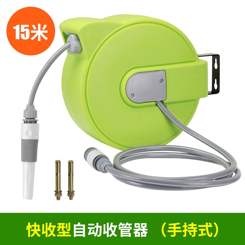 极速厂销销家用高压水管收纳层架浇E水花园软管自动伸缩卷管器园