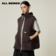 ALL 花苞抽褶连帽A字摆马甲 设计感休闲 BEINGS2026SS春季 新品