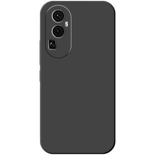 适用于reno10pro手机壳reno10新款pro+液态硅胶oppo石墨黑防摔手机套5g十简约商务男软壳纯色直边女款保护套