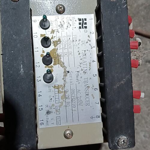 议价FPD直流隔离变送器，型号FPD-2，输入0-200V DC可维修