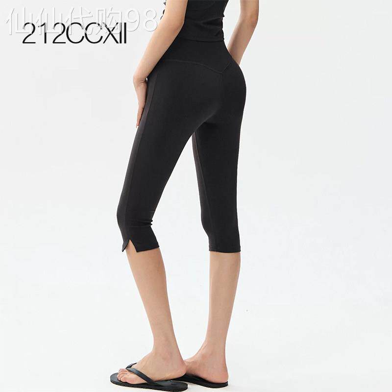 212CCXII运动六分裤女紧身高腰收腹提臀健身跑步瑜伽打底7分五分