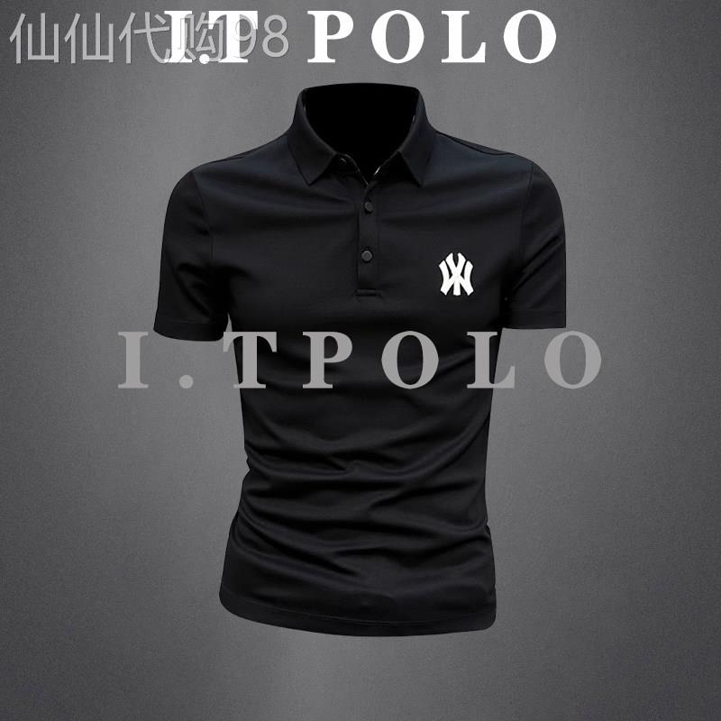 I.T POLO专柜~刺绣POLO衫男短袖t恤夏季新款半袖时尚修身T恤男