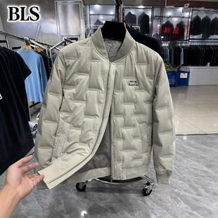 高端轻薄羽绒服男款冬季2025新款加厚保暖棒球领休闲外套男士上衣