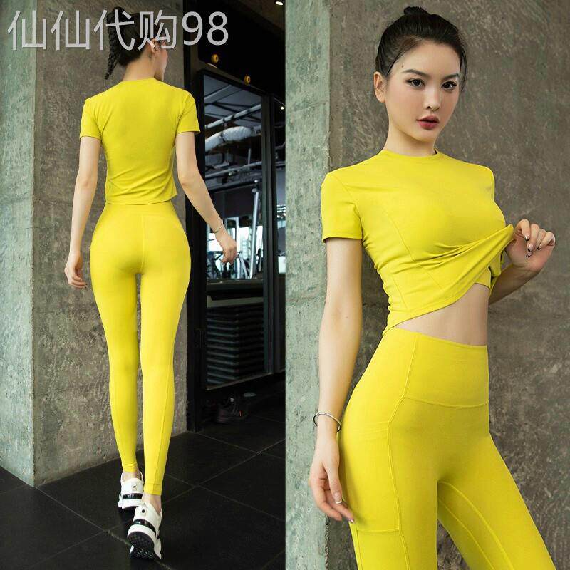 高级感瑜伽服女2025新款夏季薄款紧身显瘦运动普拉提训练健身套装