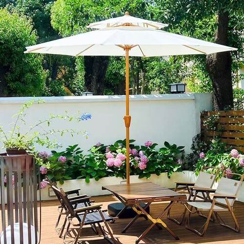 新款户外遮阳伞庭院伞露天花园大太阳伞岗亭伞别墅商用室外摆摊伞