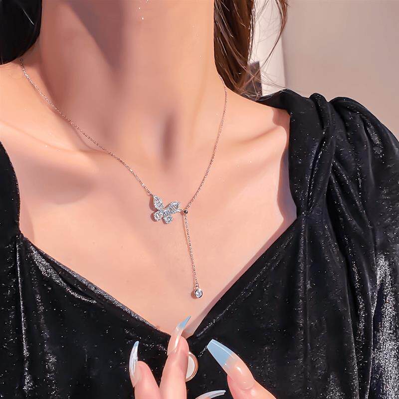 KISS MAX 精美爆款轻奢时尚百搭蝴蝶项链高级感饰品不掉色(31374)
