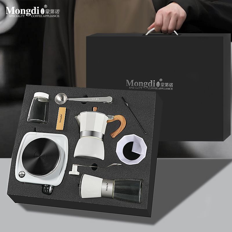 Mongdi摩卡壶套装礼盒意式