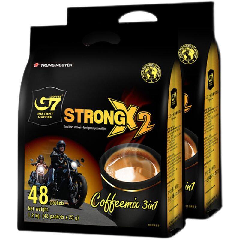 越南进口G7咖啡1200克*2袋特浓原装三合一速溶咖啡粉独立包装冲饮