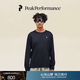 Peak Performance壁克峰男子Trail越野透气圆领长袖速干T恤户外