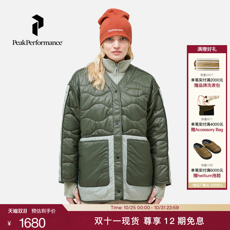 壁克峰女子双面穿宽松薄棉衣