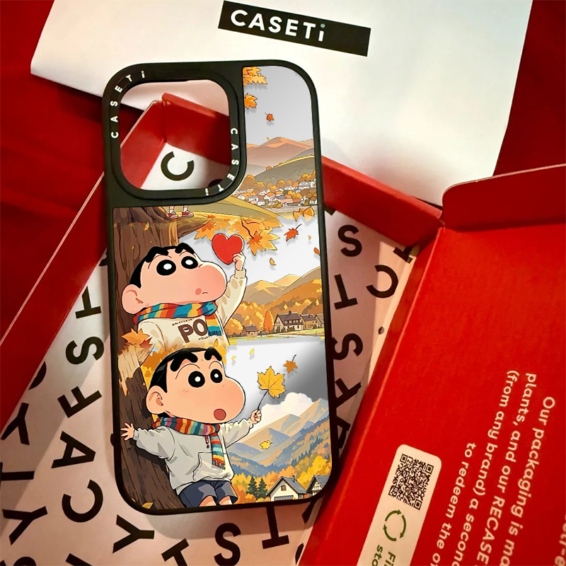 代购CASETi 磁吸同款ins适用iPhone苹果12手机壳16pro/15pro/14promax枫叶小新12promax磁吸14plus联名13潮牌