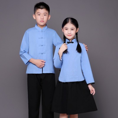 六一儿童民国风学生装五