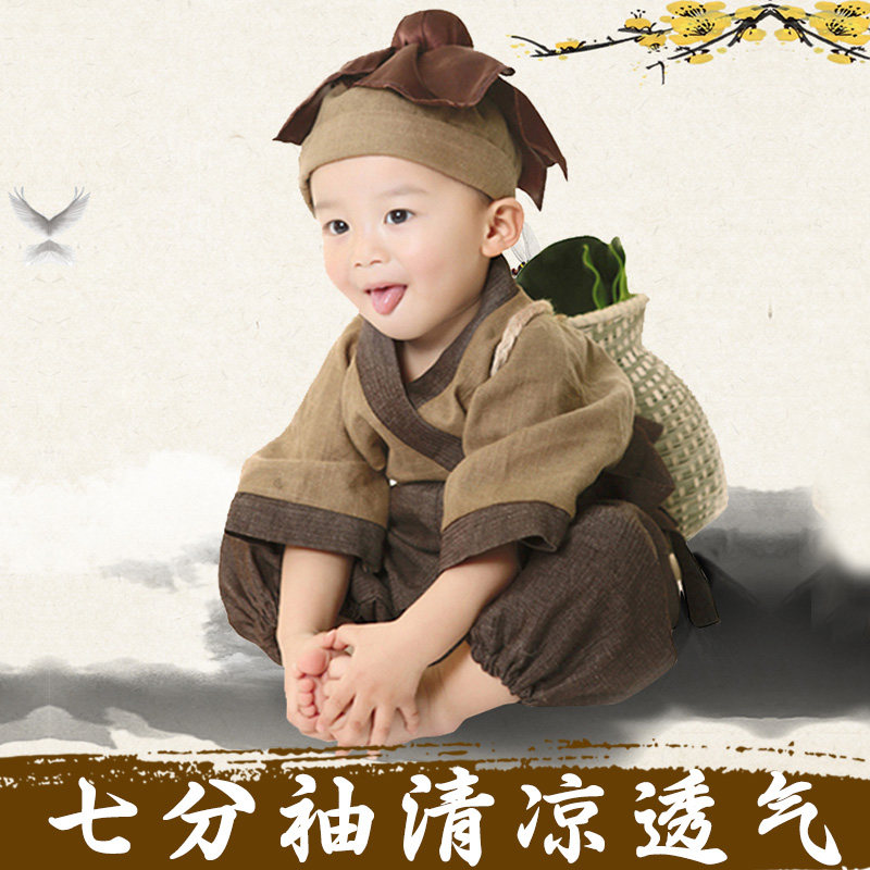 六一儿童汉服男童小和尚