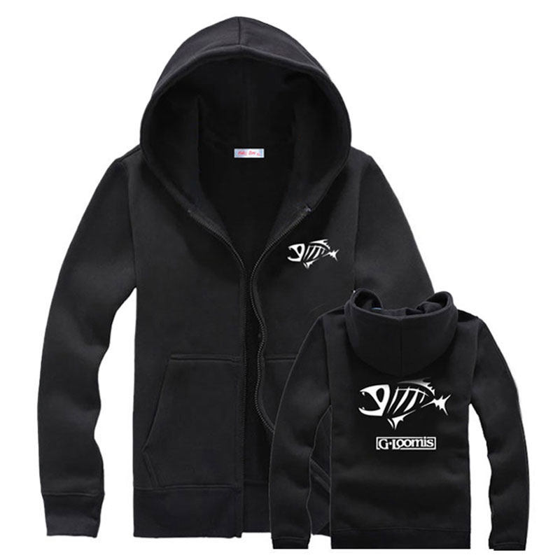 秋冬季钓鱼服路亚海钓拉链加绒卫衣外套户外防风防晒防寒保暖衣服