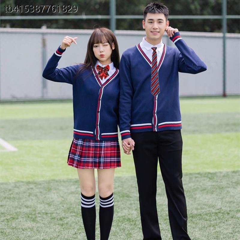 学生毛衣开衫外套班服秋