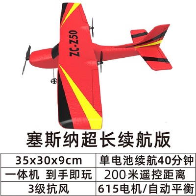 塞斯纳固定翼泡沫航模diy遥控飞机模型电动客机长续航滑翔l机玩具