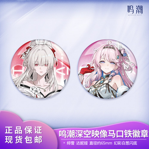 现货 官方正品 鸣潮 深空映像系列马口铁徽章 绯雪达妮娅周边礼物